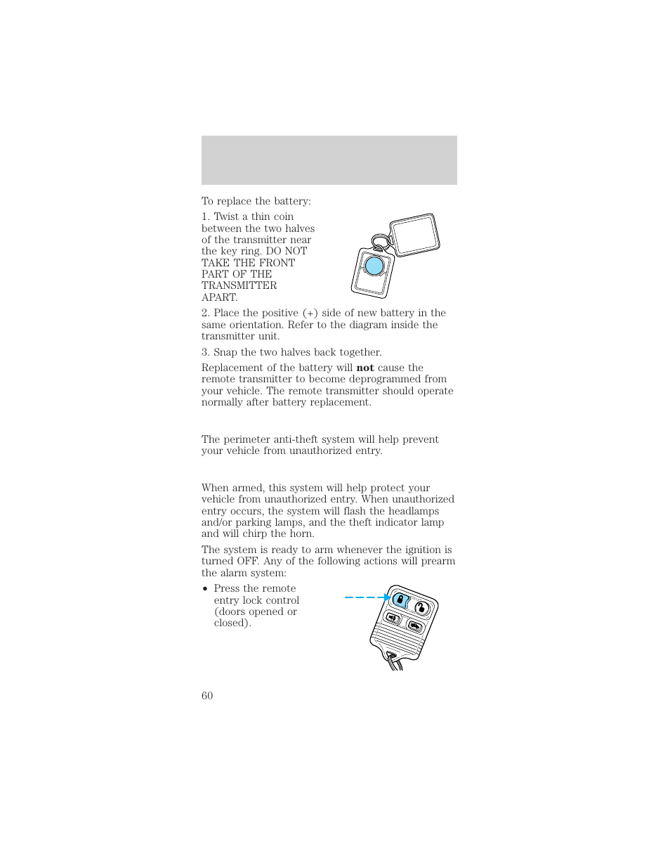 Controls and features | Mercury Sable 1999 User Manual | Page 60 / 216