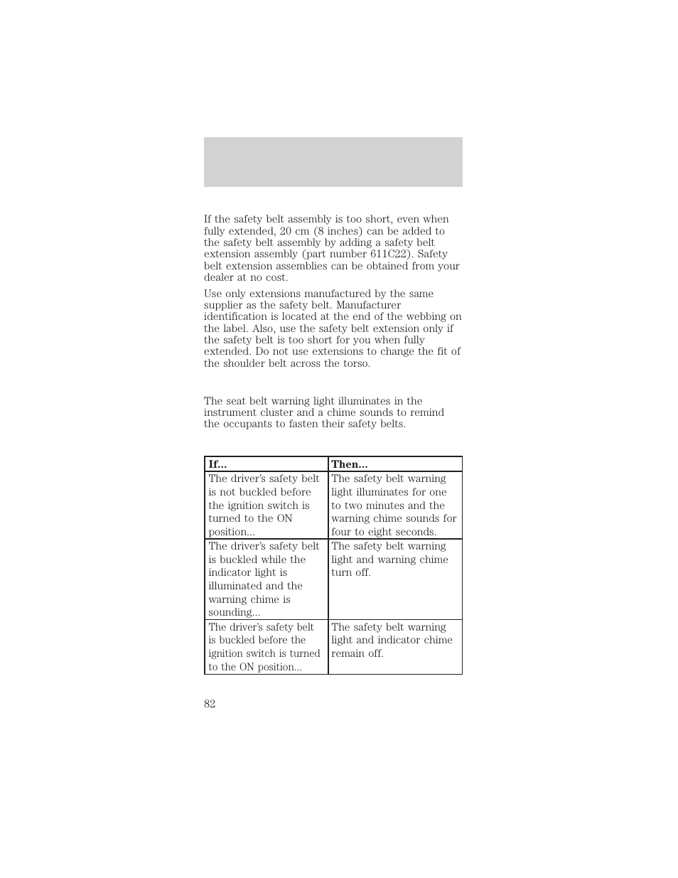 Seating and safety restraints | Mercury Sable 1999 User Manual | Page 82 / 216