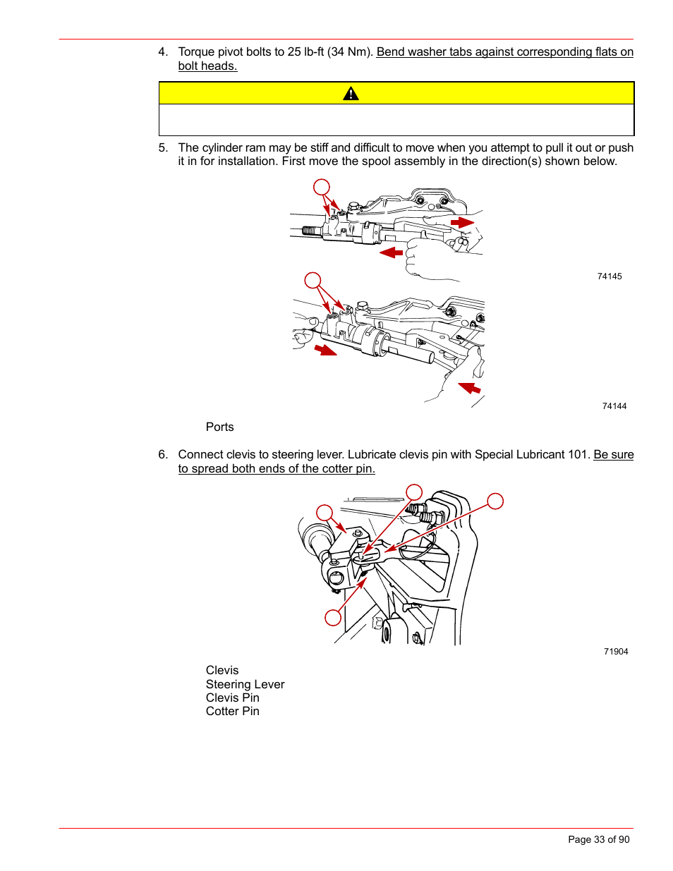 Caution | Mercury INSTALLATION MANUAL D7.3L D-TRONIC User Manual | Page 33 / 90