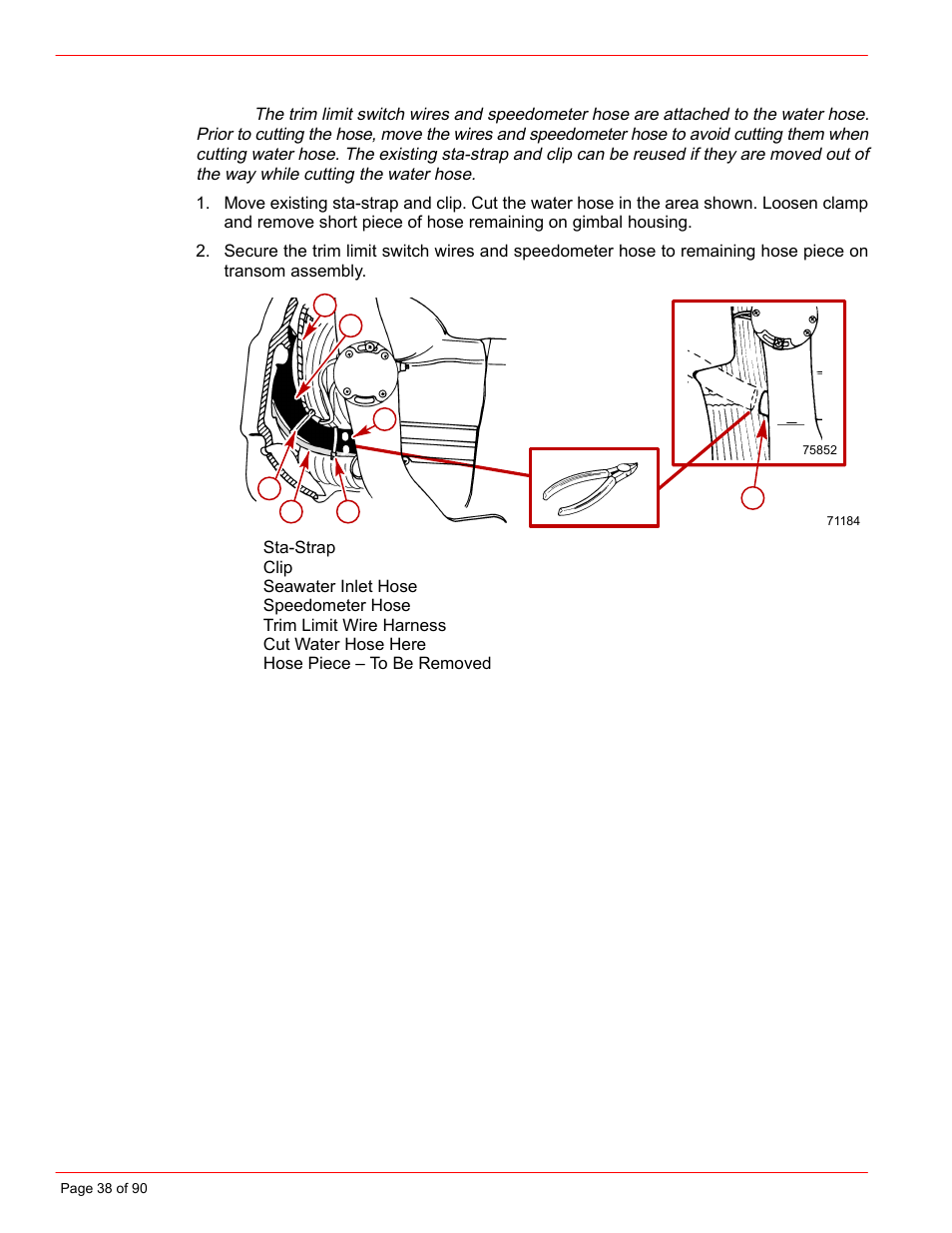 Mercury INSTALLATION MANUAL D7.3L D-TRONIC User Manual | Page 38 / 90