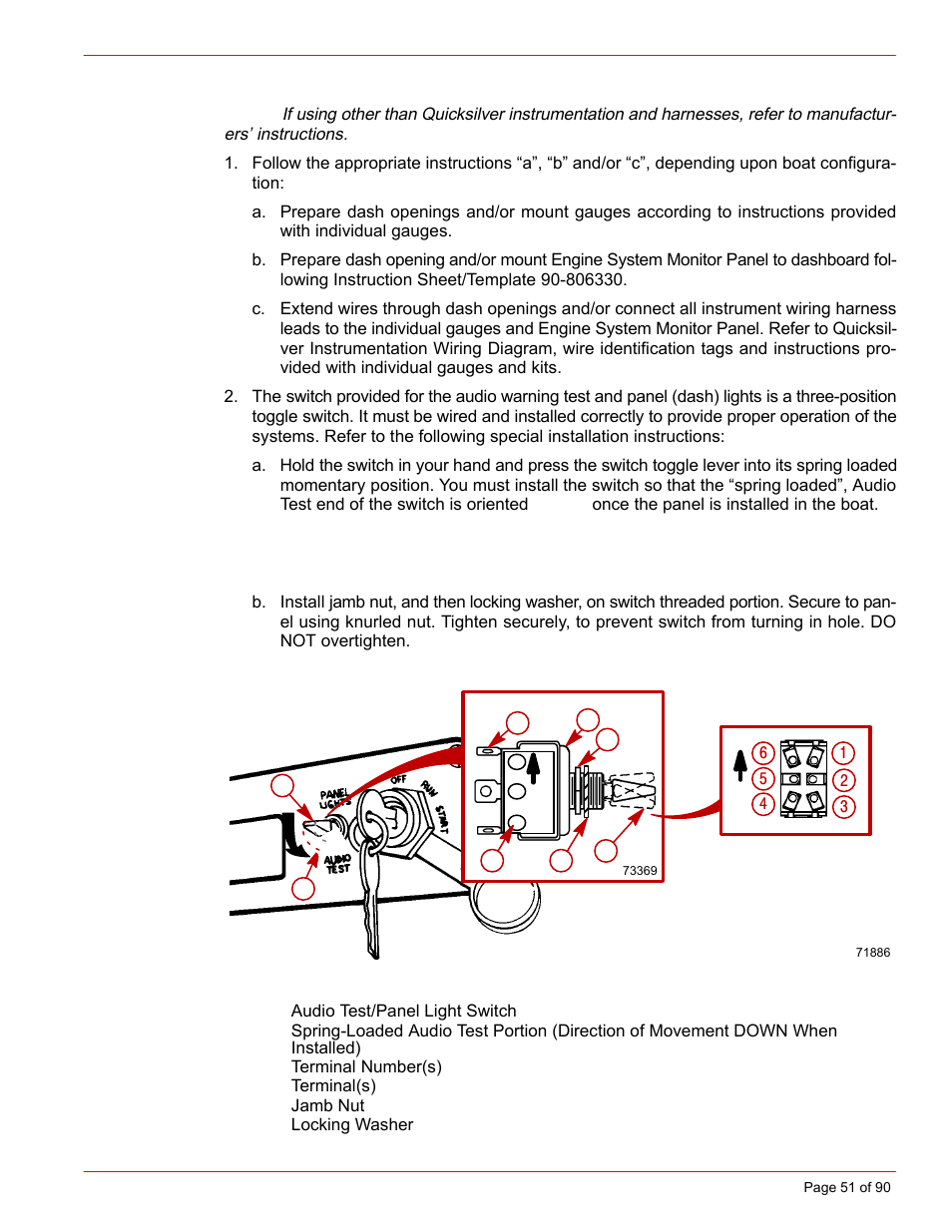 Mercury INSTALLATION MANUAL D7.3L D-TRONIC User Manual | Page 51 / 90