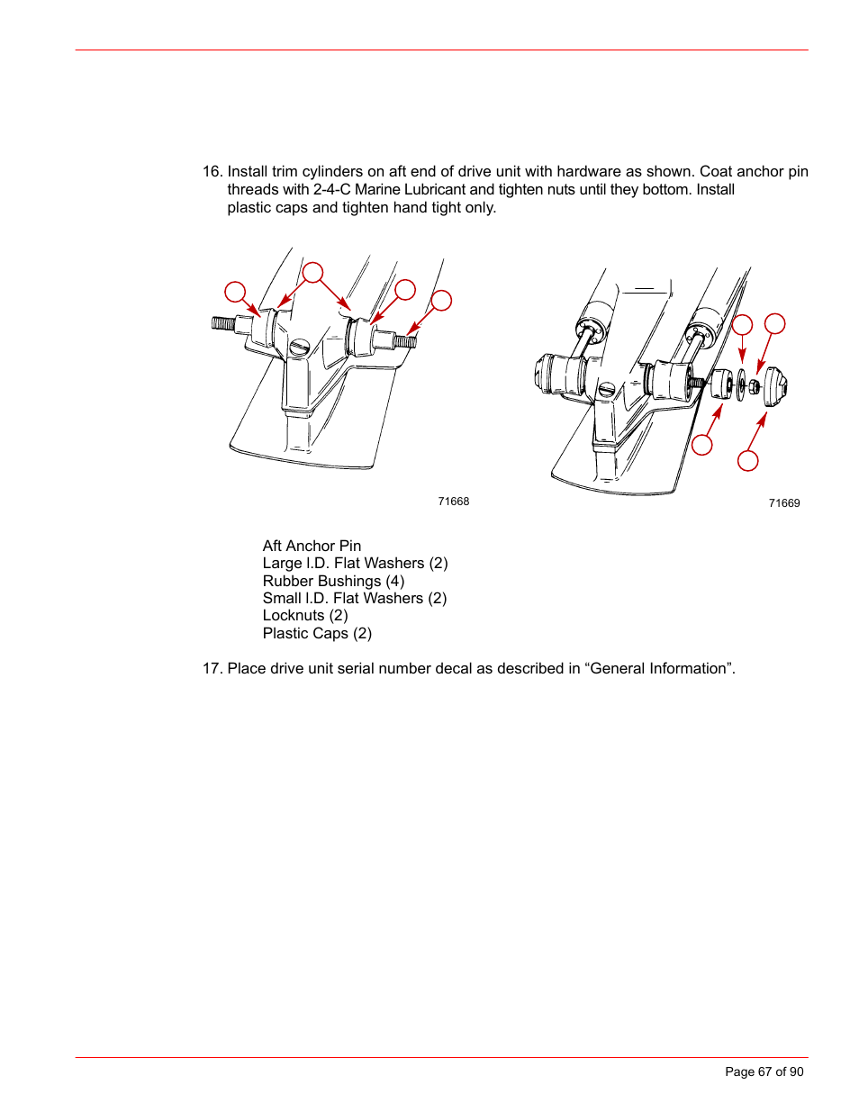 Mercury INSTALLATION MANUAL D7.3L D-TRONIC User Manual | Page 67 / 90