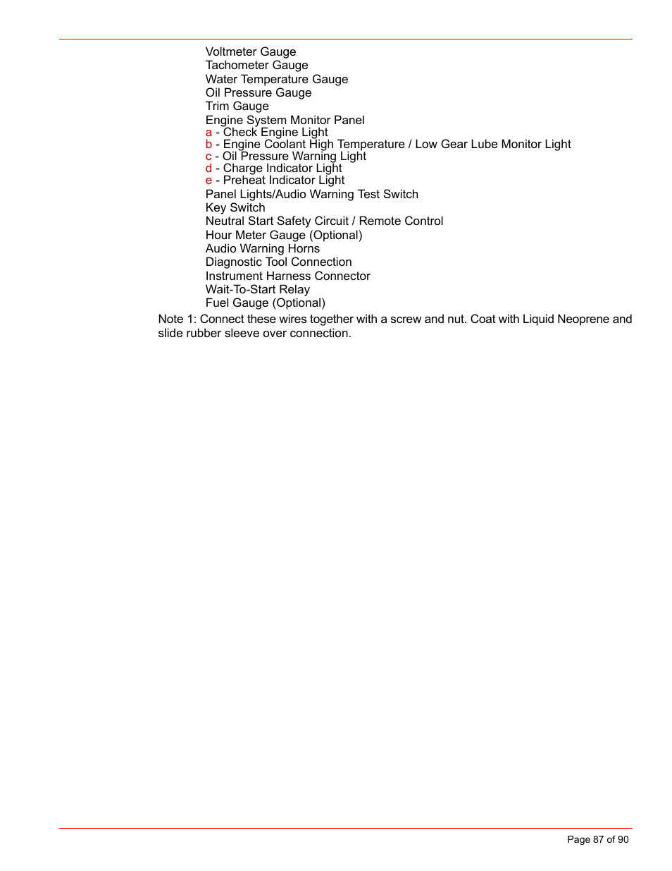 Mercury INSTALLATION MANUAL D7.3L D-TRONIC User Manual | Page 87 / 90