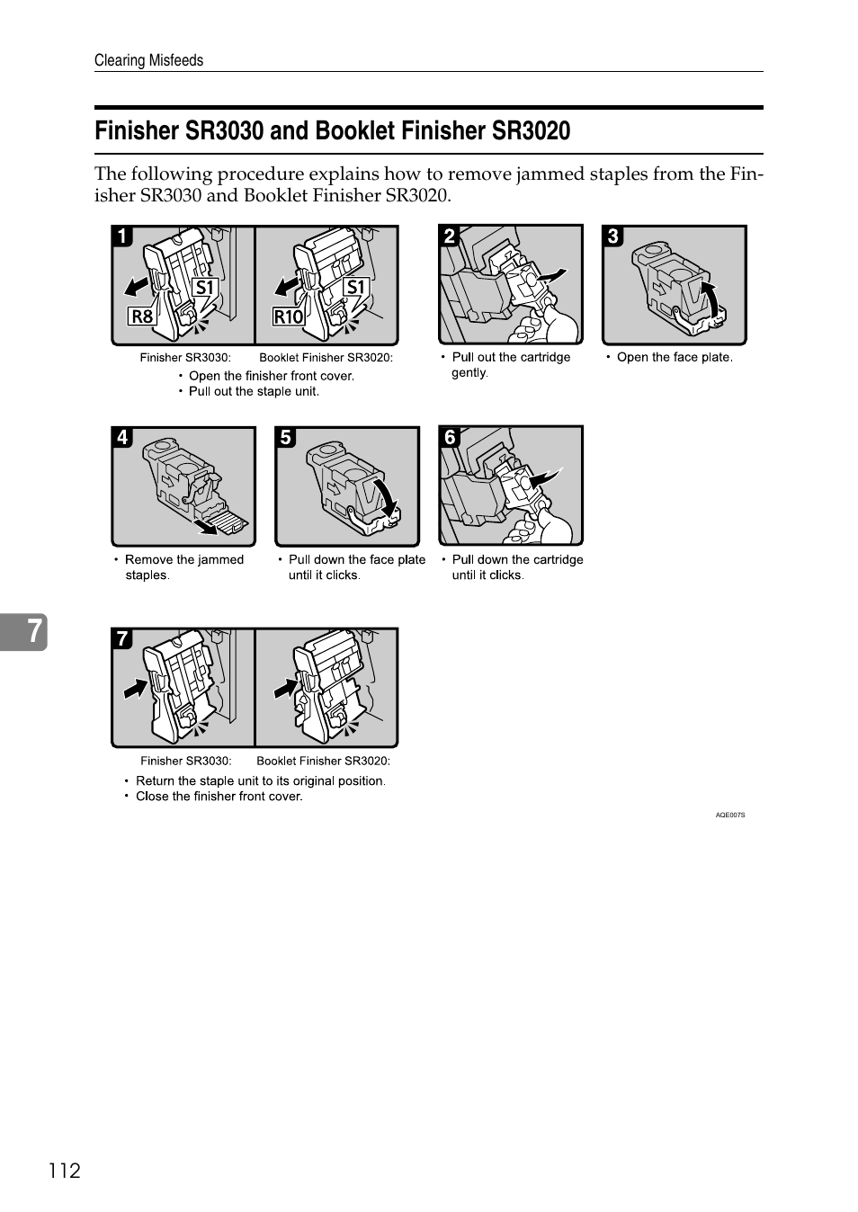 Finisher sr3030 and booklet finisher sr3020 | Microsoft C4500 User Manual | Page 120 / 136