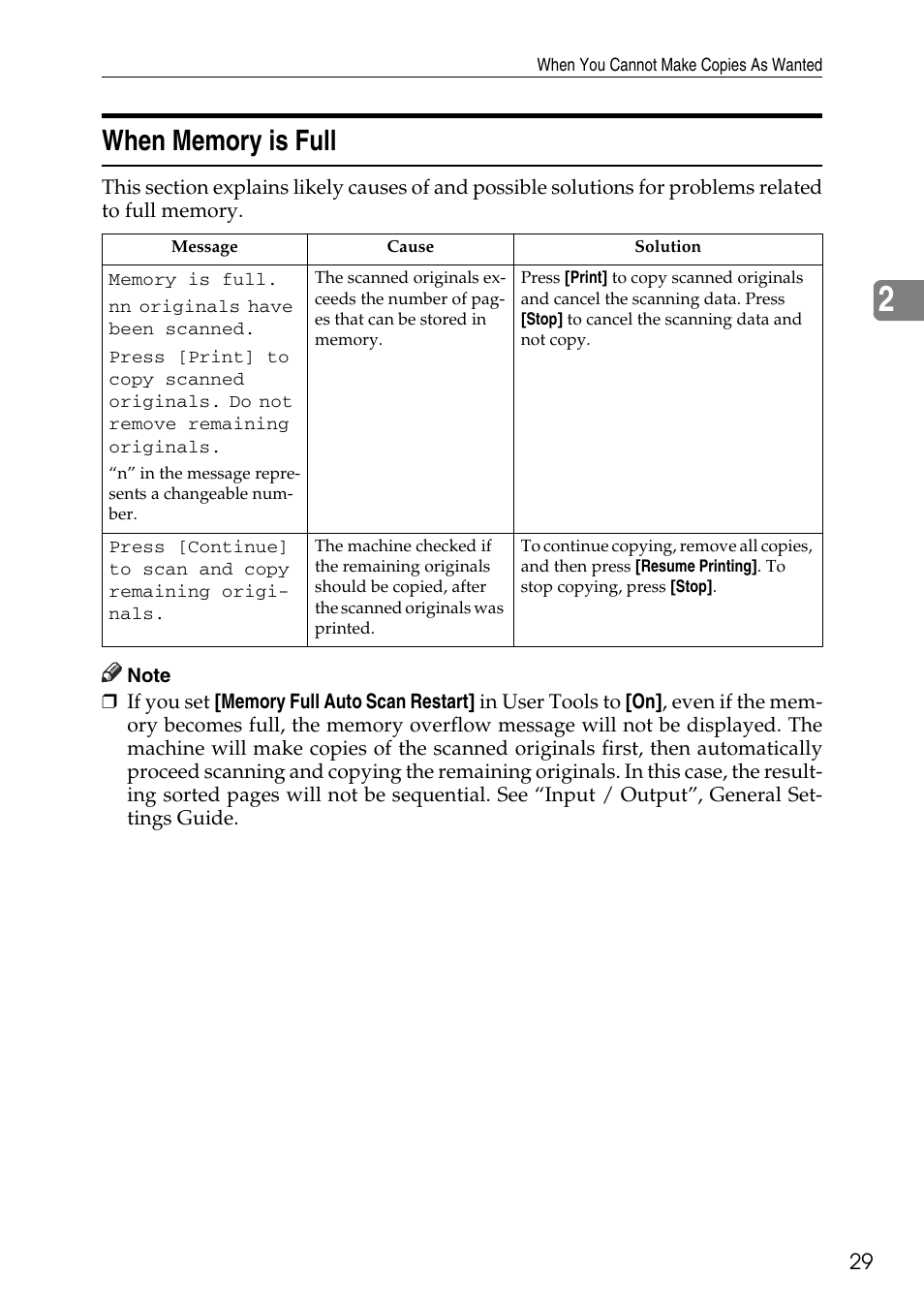 When memory is full | Microsoft C4500 User Manual | Page 37 / 136