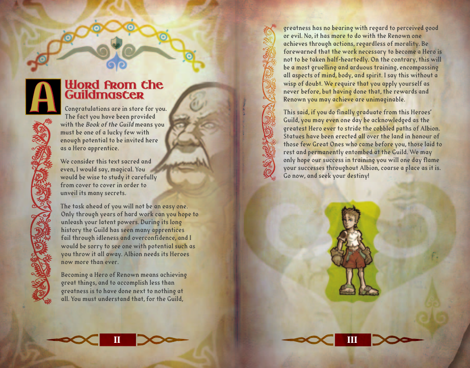 Word from the guildmaster | Microsoft FABLE THE LOST CHAPTERS X11-35541 User Manual | Page 3 / 18