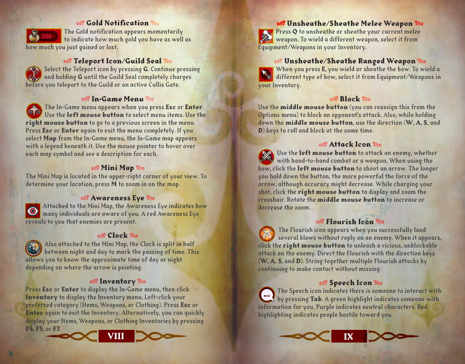 Viii ix | Microsoft FABLE THE LOST CHAPTERS X11-35541 User Manual | Page 6 / 18