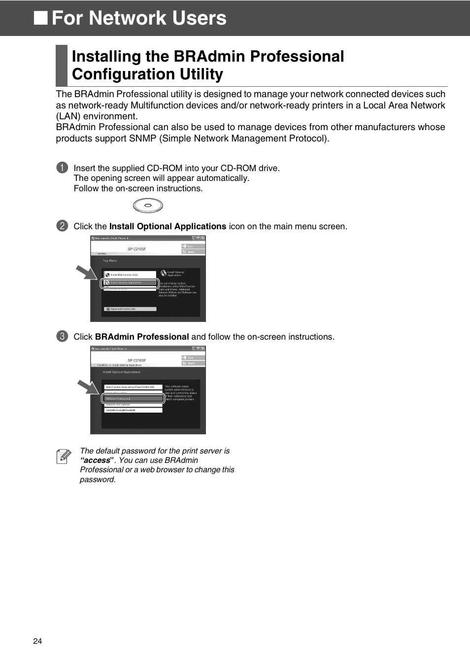 For network users | Microsoft SPC210SF User Manual | Page 26 / 30