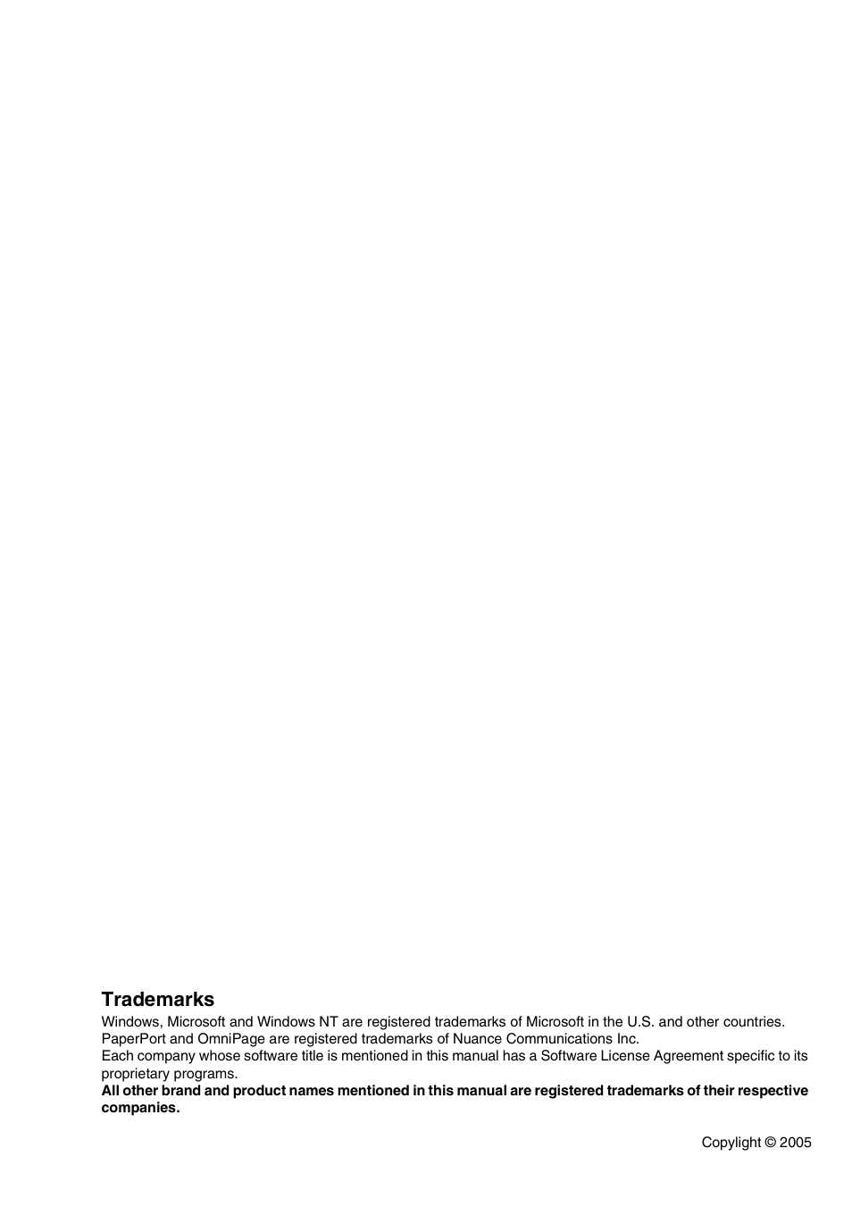 Trademarks | Microsoft SPC210SF User Manual | Page 29 / 30
