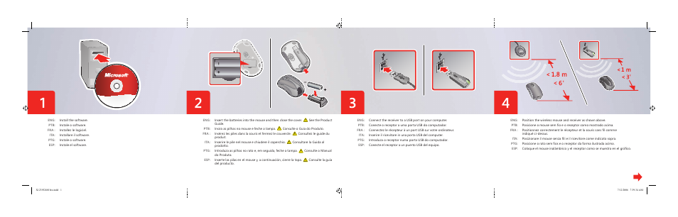 Microsoft Laser Desktop Keyboard 6000 v3.0 User Manual | 2 pages