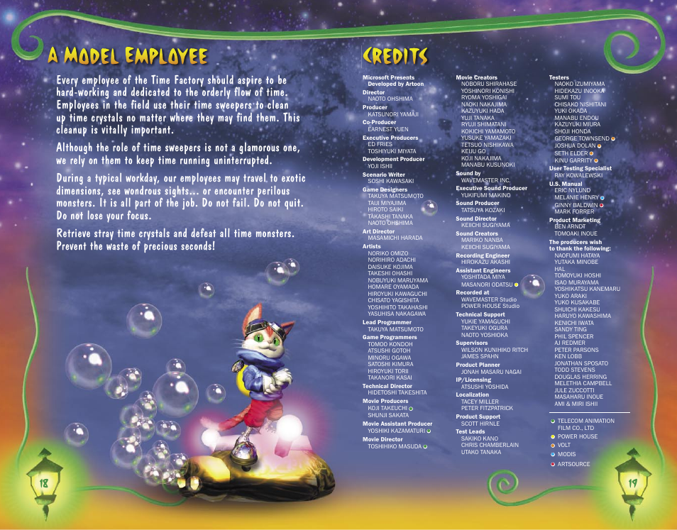 Microsoft Blinx The Time Sweeper for Xbox User Manual | Page 11 / 12