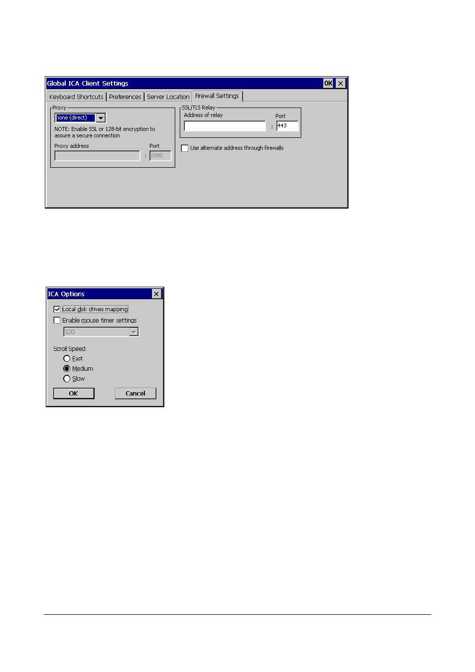 17 ica options, Ica options, Figure 39:ica options | Microsoft Windows CE A2xx User Manual | Page 29 / 43