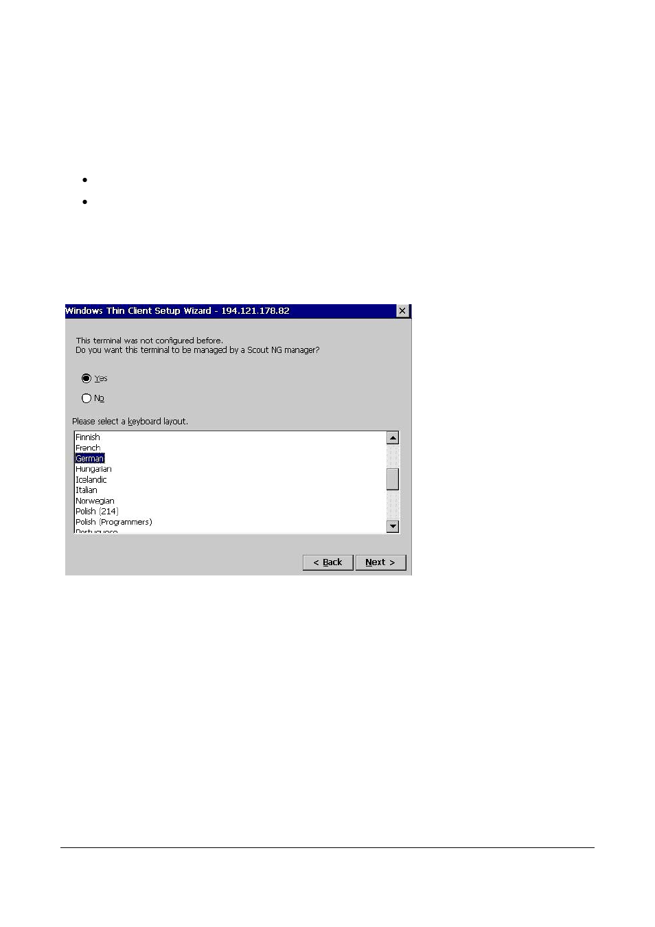 2 first contact wizard, First contact wizard | Microsoft Windows CE A2xx User Manual | Page 6 / 43