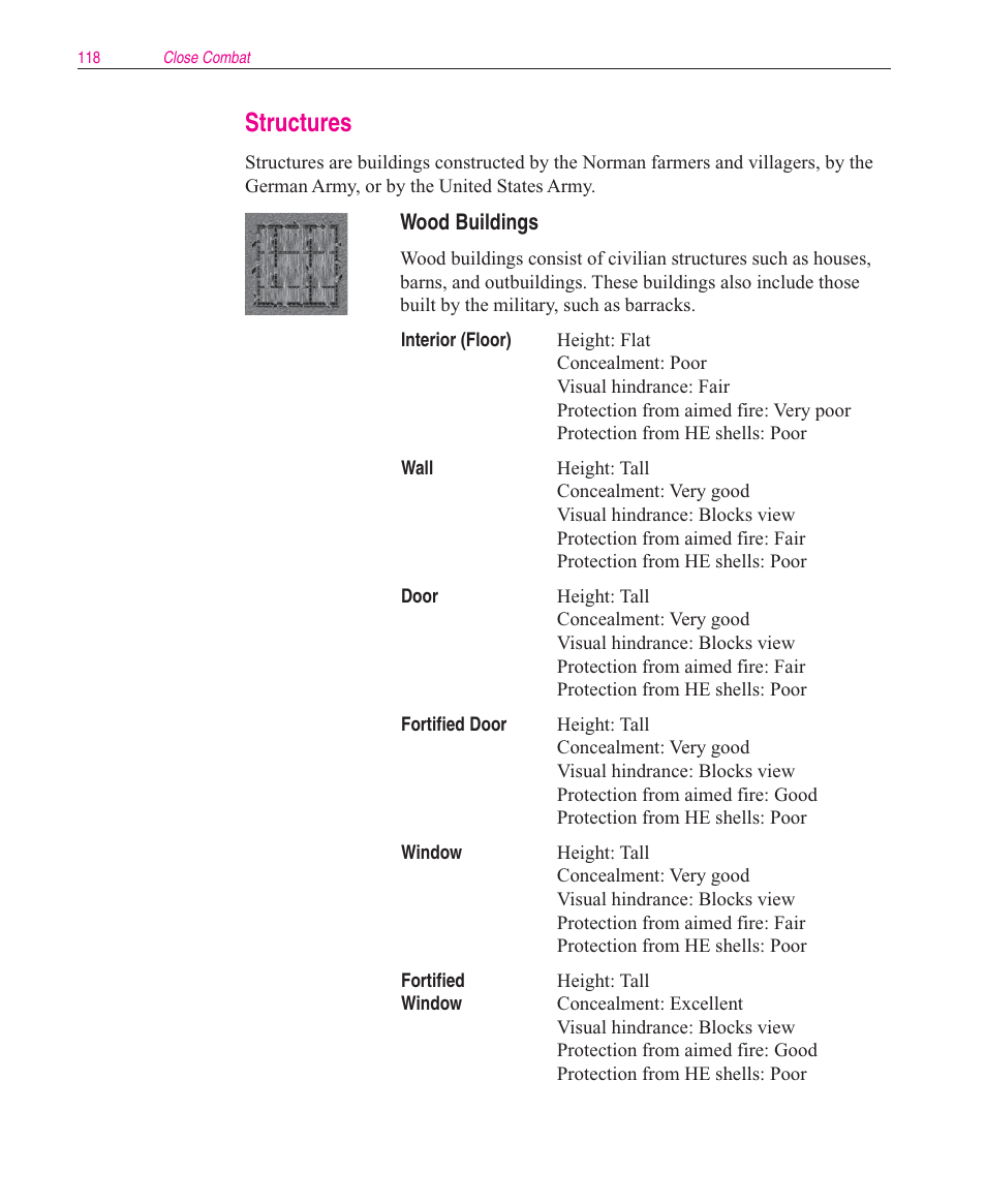Structures | Microsoft Close Combat User Manual | Page 119 / 163