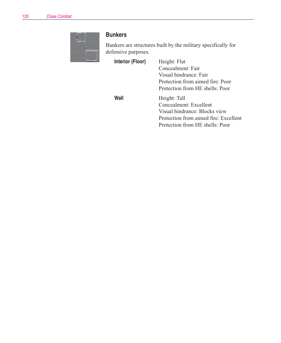 Bunkers | Microsoft Close Combat User Manual | Page 121 / 163