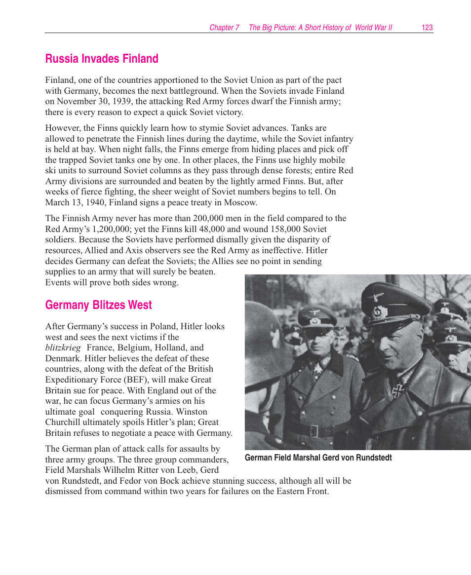 Russia invades finland, Germany blitzes west | Microsoft Close Combat User Manual | Page 124 / 163
