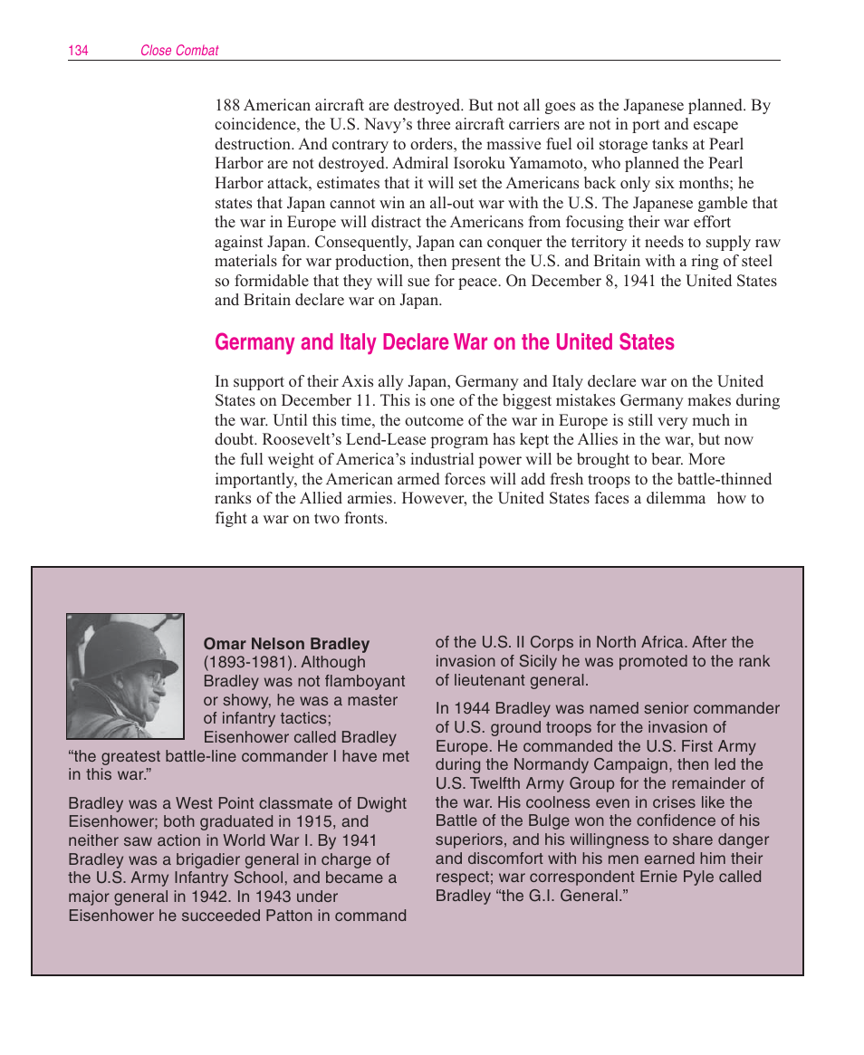 Germany and italy declare war on the united states | Microsoft Close Combat User Manual | Page 135 / 163
