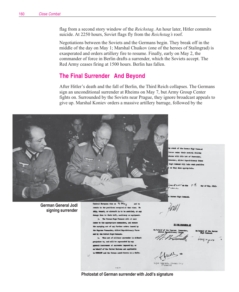 The final surrender  and beyond | Microsoft Close Combat User Manual | Page 161 / 163