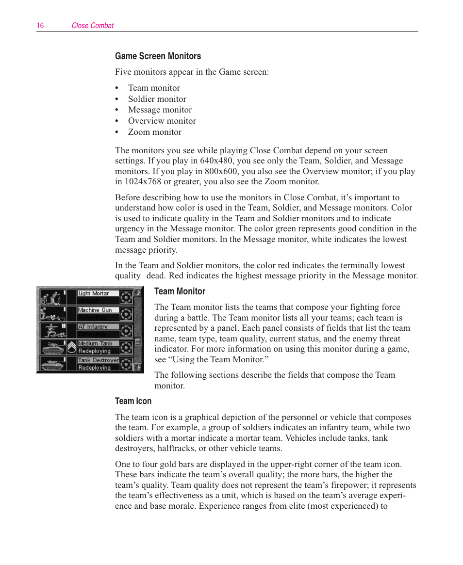 Microsoft Close Combat User Manual | Page 17 / 163