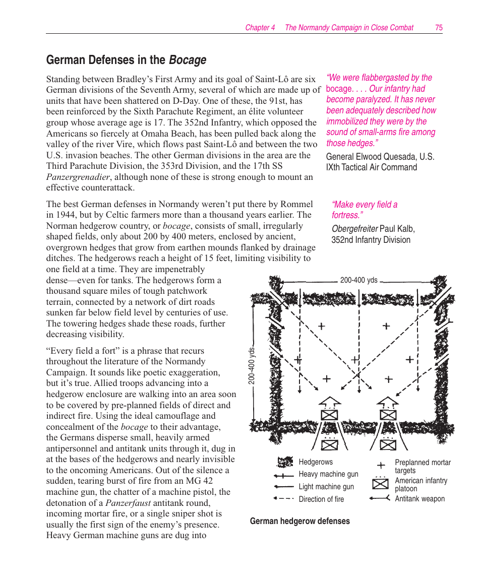 German defenses in the bocage | Microsoft Close Combat User Manual | Page 76 / 163