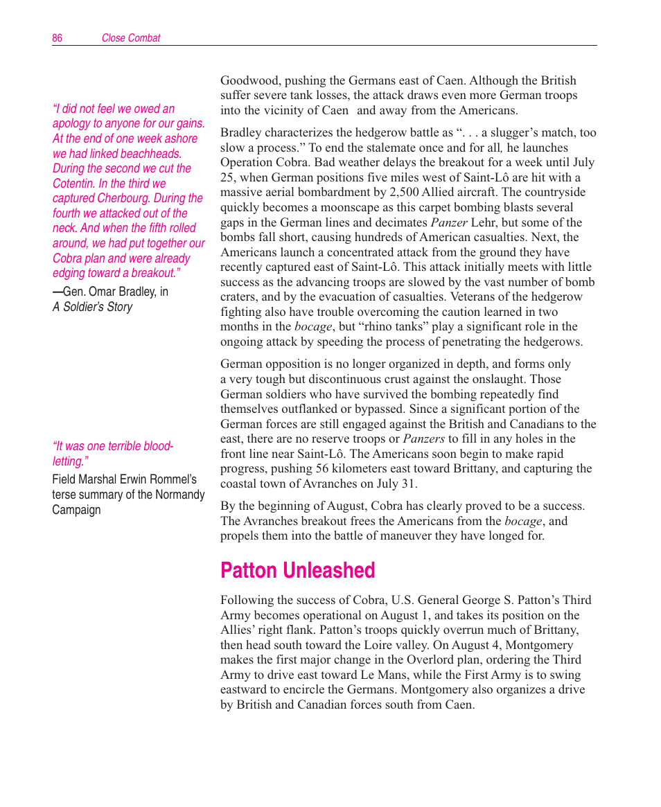 Patton unleashed | Microsoft Close Combat User Manual | Page 87 / 163