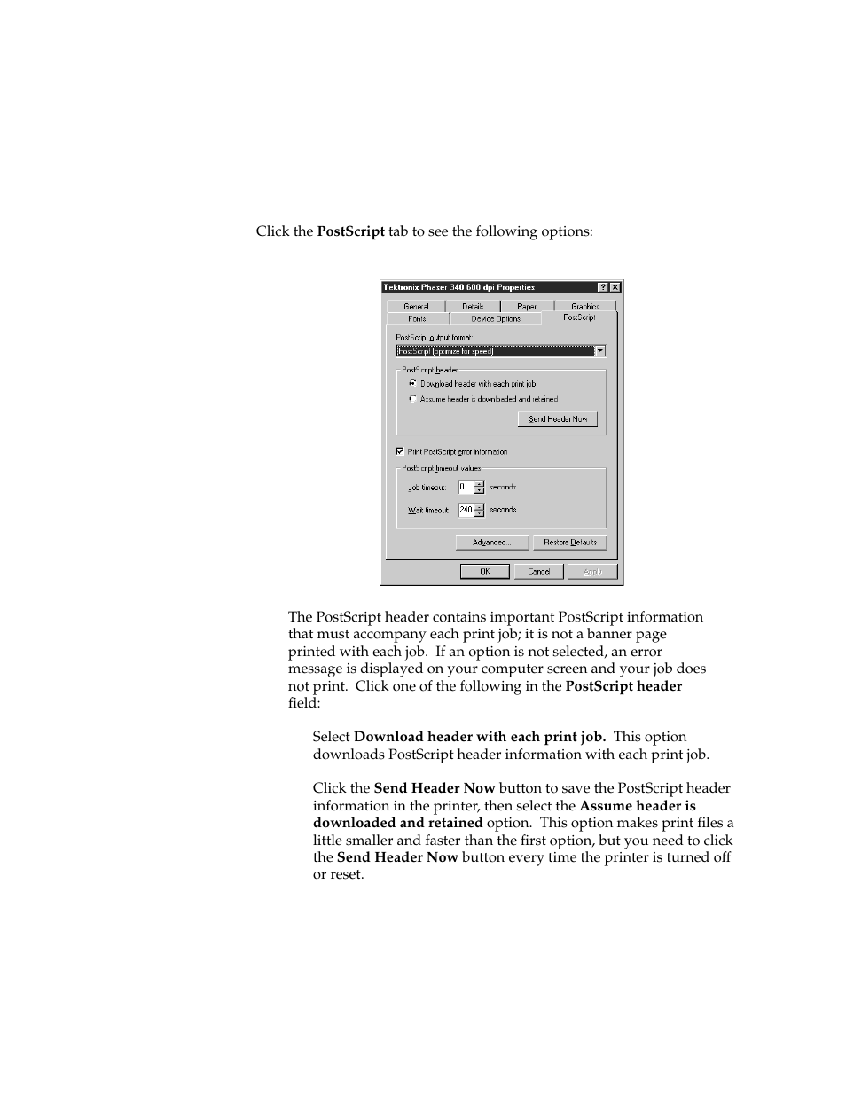 Postscript | Microsoft PHASER 340 User Manual | Page 14 / 15