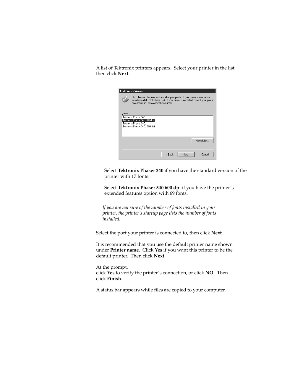 Microsoft PHASER 340 User Manual | Page 6 / 15