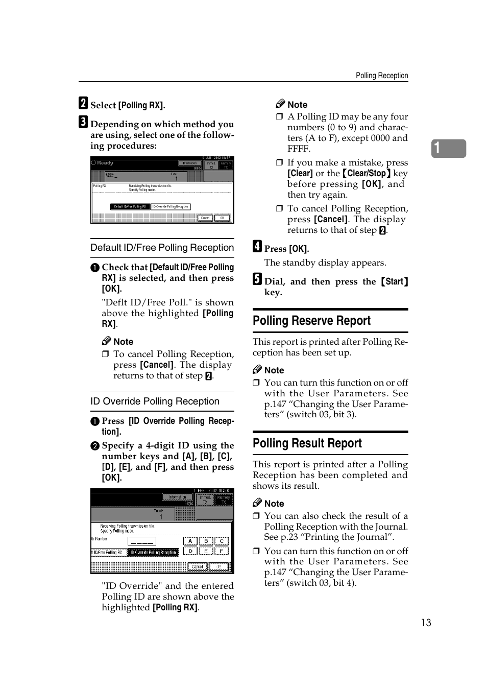 Polling reserve report, Polling result report | Microsoft 2045 User Manual | Page 25 / 106