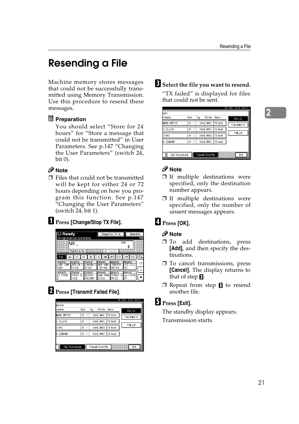 2resending a file | Microsoft 2045 User Manual | Page 33 / 106