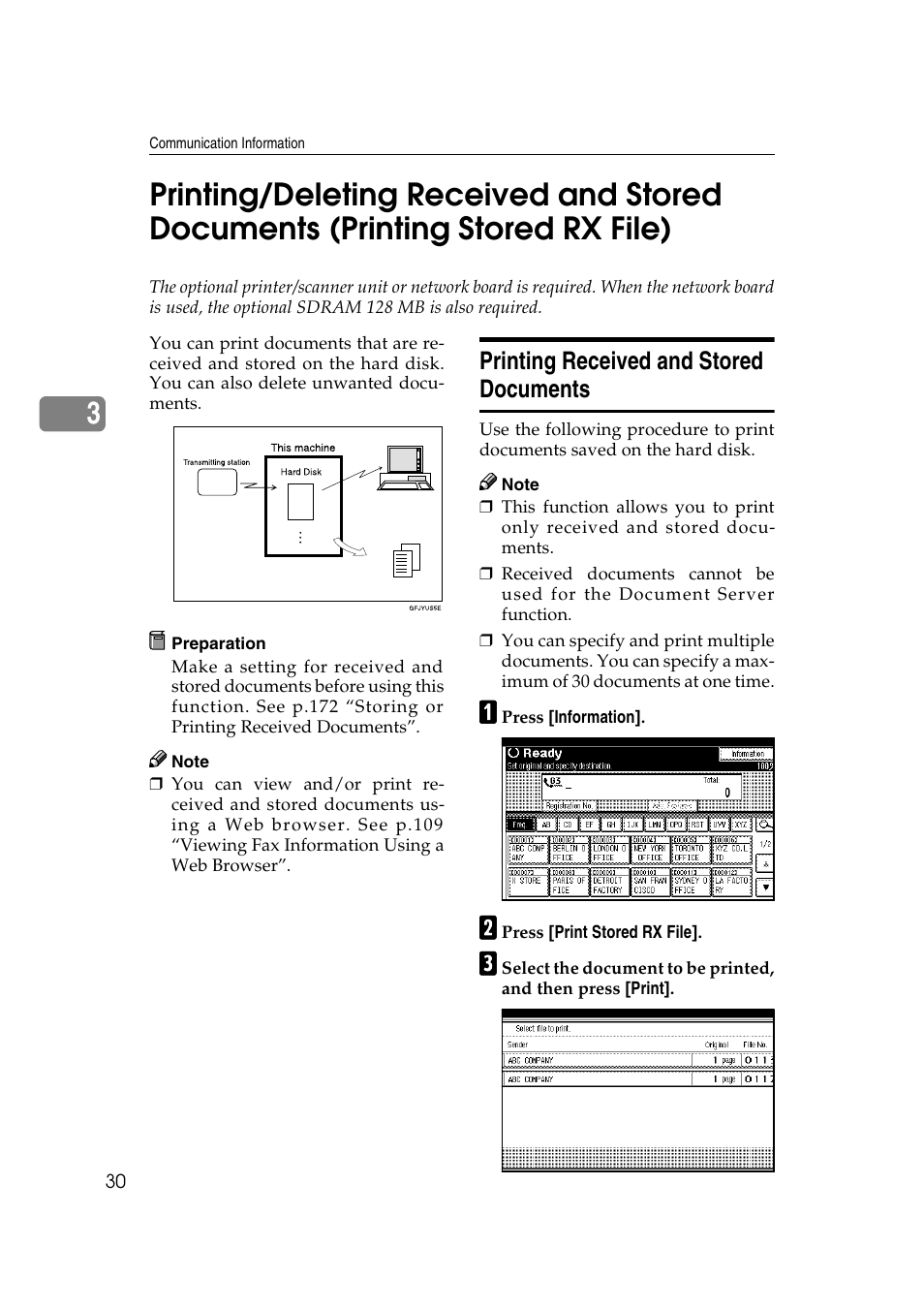 Printing received and stored documents | Microsoft 2045 User Manual | Page 42 / 106