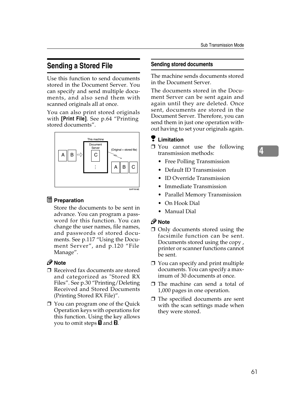 Sending a stored file | Microsoft 2045 User Manual | Page 73 / 106