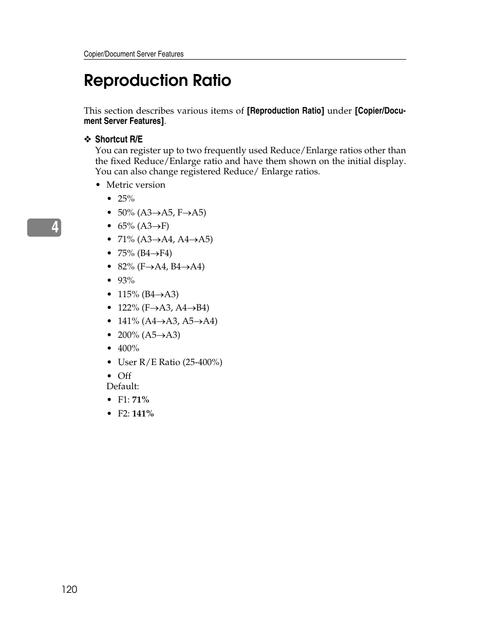 Reproduction ratio, 4reproduction ratio | Microsoft PRO 906EX User Manual | Page 128 / 298