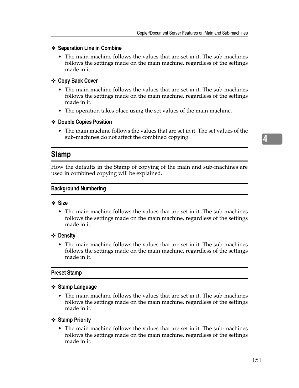 Stamp, Background numbering, Preset stamp | Microsoft PRO 906EX User Manual | Page 159 / 298