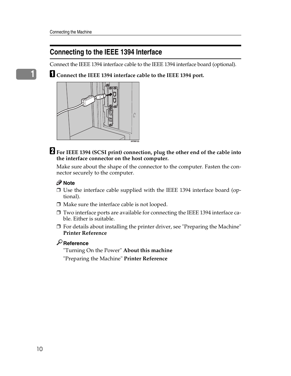 Connecting to the ieee 1394 interface | Microsoft PRO 906EX User Manual | Page 18 / 298