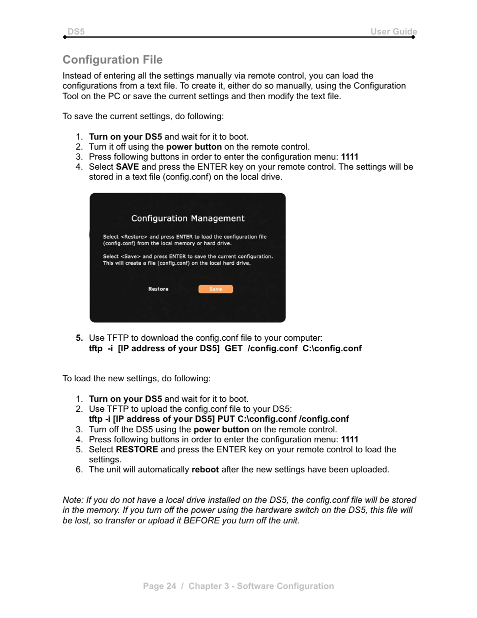 Configuration file | Microsoft DS5 User Manual | Page 26 / 62
