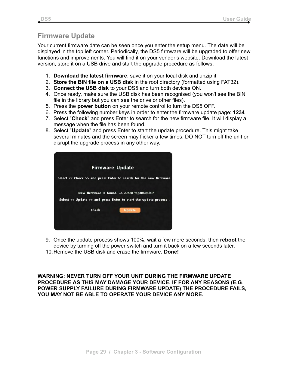 Firmware update | Microsoft DS5 User Manual | Page 31 / 62