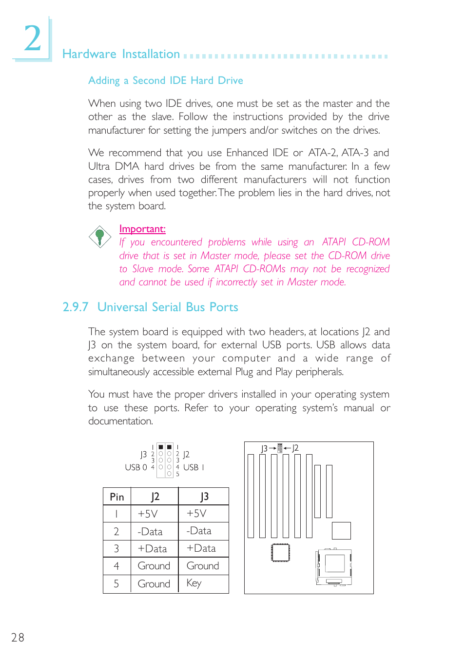 Universal serial bus ports | Microsoft G7VP2 User Manual | Page 28 / 70