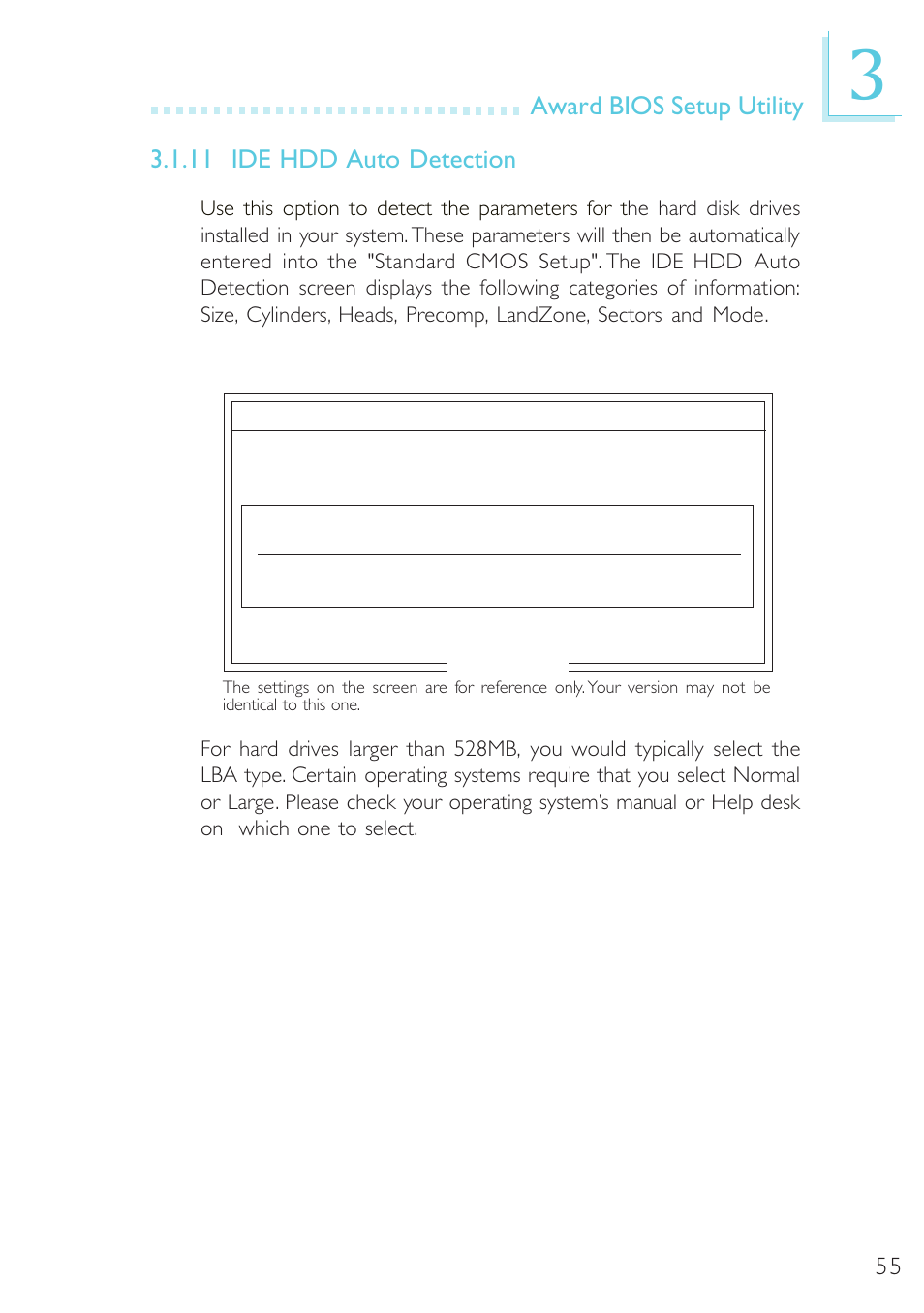 Ide hdd auto detection, 11 ide hdd auto detection | Microsoft G7VP2 User Manual | Page 55 / 70