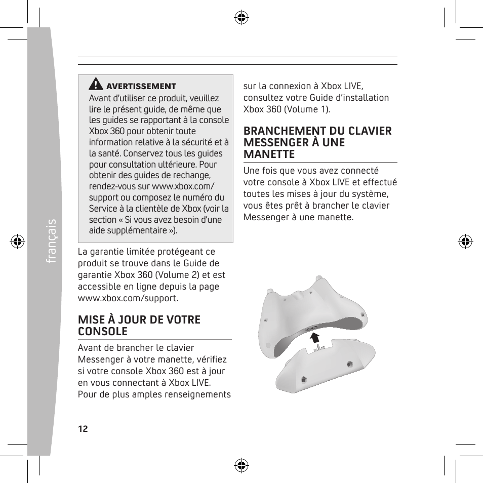 Fr anç ais | Microsoft X13-68046-02 User Manual | Page 12 / 28