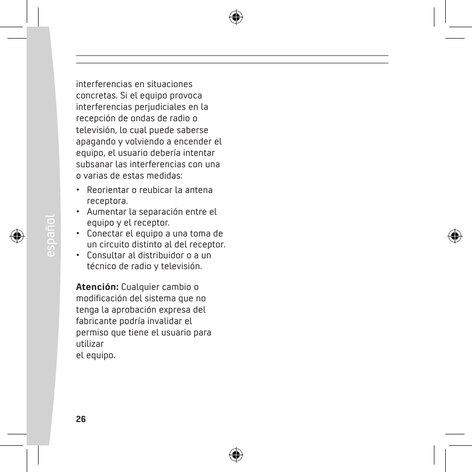 Español | Microsoft X13-68046-02 User Manual | Page 26 / 28