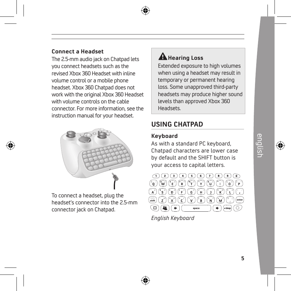 English | Microsoft X13-68046-02 User Manual | Page 5 / 28