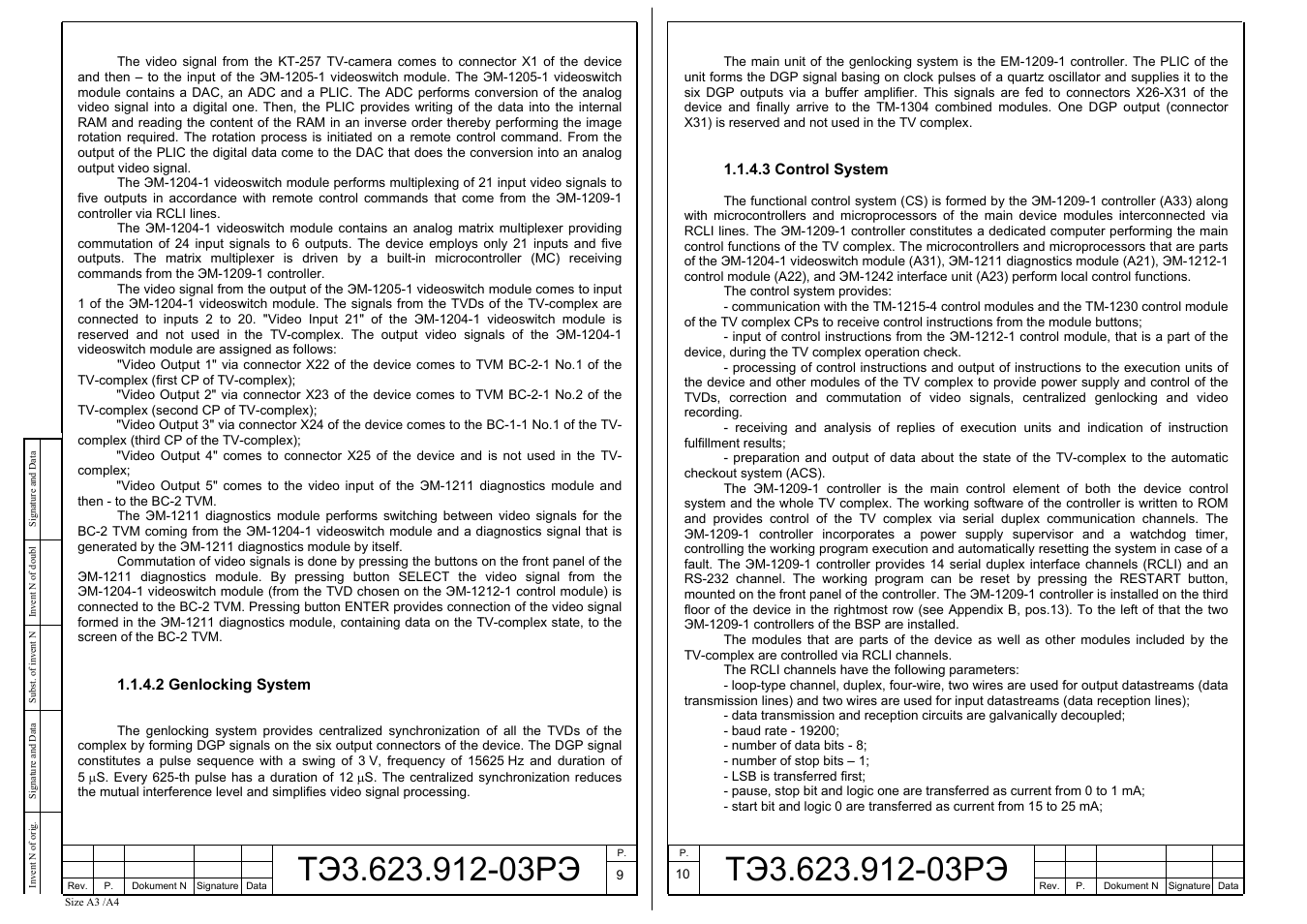 3 control system | Microsoft TM--1104-3 User Manual | Page 5 / 21
