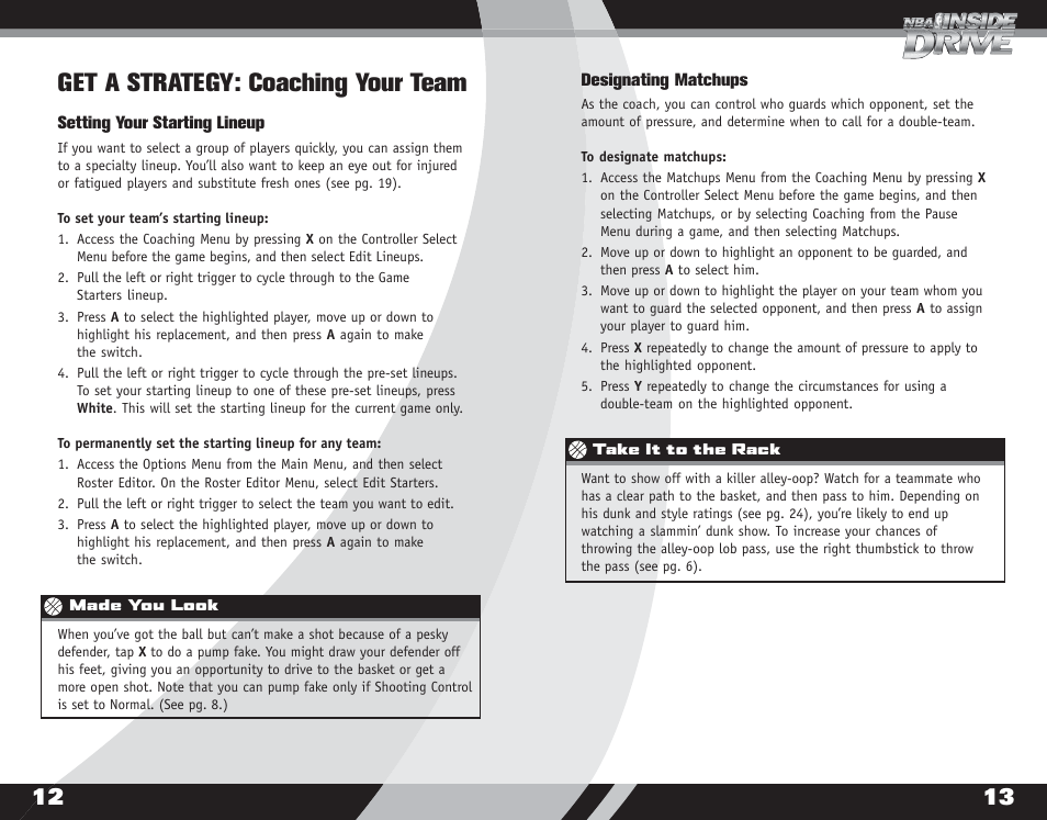 Get a strategy: coaching your team | Microsoft X08-40995 User Manual | Page 8 / 16