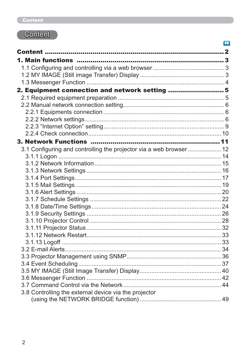 Content | Microsoft CP-D31N User Manual | Page 2 / 52