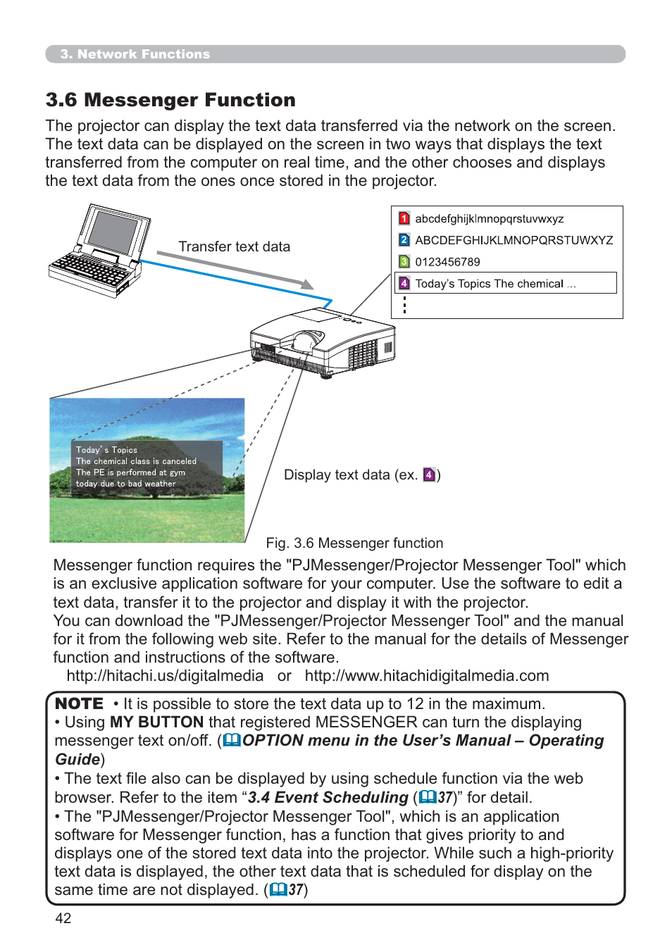 6 messenger function | Microsoft CP-D31N User Manual | Page 42 / 52