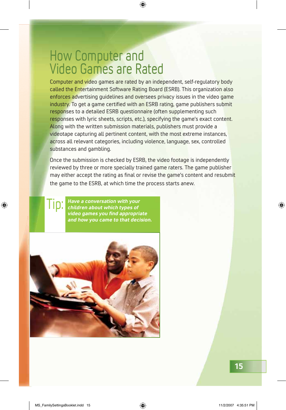 How computer and video games are rated | Microsoft 360 User Manual | Page 15 / 24