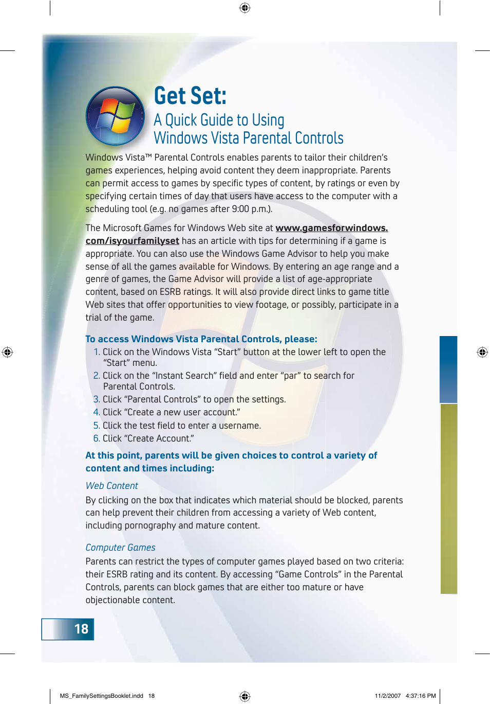 Get set | Microsoft 360 User Manual | Page 18 / 24
