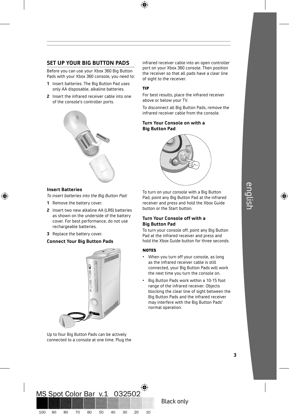 En gli sh, Black only | Microsoft ICES-003 User Manual | Page 4 / 26