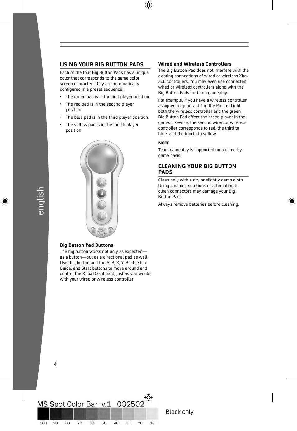 En gl is h | Microsoft ICES-003 User Manual | Page 5 / 26