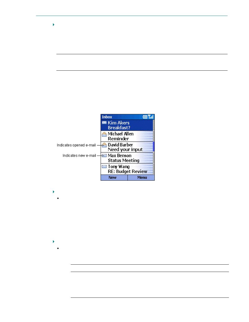 Managing your inbox | Microsoft Smartphone 2002 User Manual | Page 39 / 74